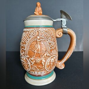 Vintage Avon 1993 'Tribute to the Wild West’ #136616 Beer Stein Native American